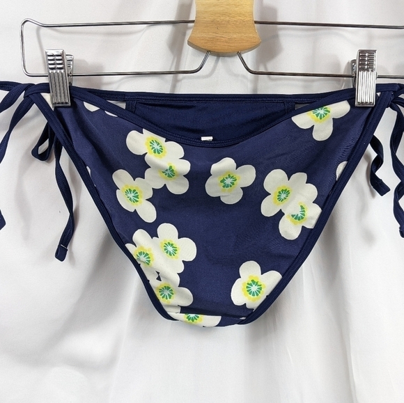 Aerie Floral Tie Style Bikini Bottom Sz S - Picture 3 of 5